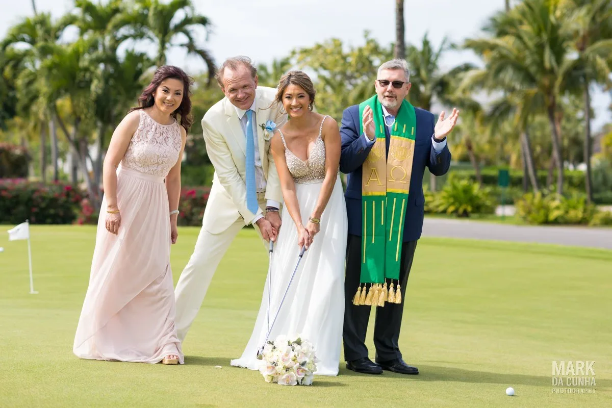 Golf Lyford Cay Bahamas Wedding Photography