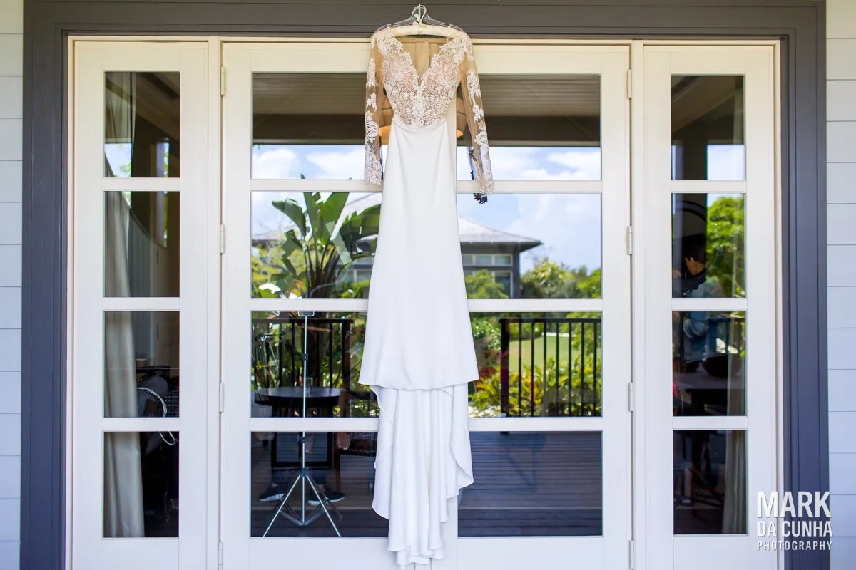 Wedding Dress Island House Bahamas Wedding Photographer
