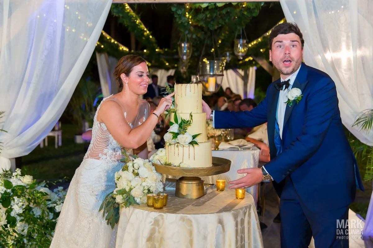 Versailles Gardens Cake Ocean Club Four Seasons Bahamas Wedding Photographer Paradise Island